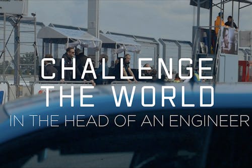 In the head of an engineer in episode three of Challenge the World