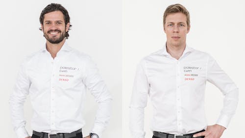 Prince Carl Philip and Thed Björk in the Swedish GT premiere this weekend